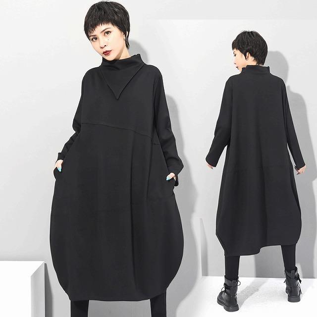 個性的ワンピース モード系ファッション 長袖 不規則 ミモレ丈 イベント オフ会 コスプレ ステージ衣装 10代 代 30代 40代 50代 Nr Kilalion キラリオン 通販 Yahoo ショッピング