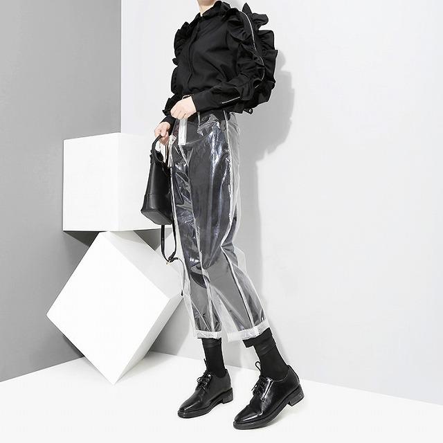 個性的 パンツ レディース モード系 クリア ワイドパンツ イベント ステージ衣装 コスプレ 10代 代 30代 40代 50代 最大45 Offクーポン