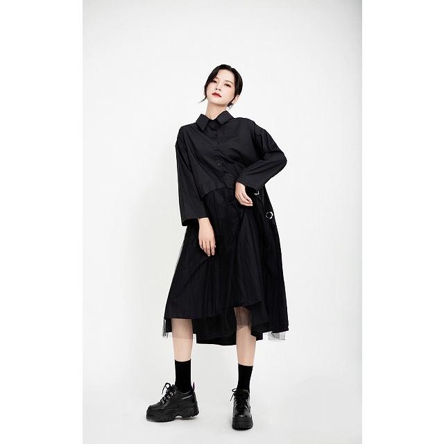 個性的 ワンピース モード系ファッション 黒 チュール 長袖 イベント オフ会 コスプレ ステージ衣装 10代 代 30代 40代 50代 Nr0438 Kilalion キラリオン 通販 Yahoo ショッピング