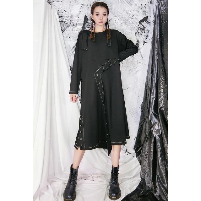 個性的ワンピース モード系ファッション ビッグシルエット 不規則 長袖 ミニ丈 イベント オフ会 コスプレ ステージ衣装 10代 代 30代 40代 50代 Nr0754 Kilalion キラリオン 通販 Yahoo ショッピング