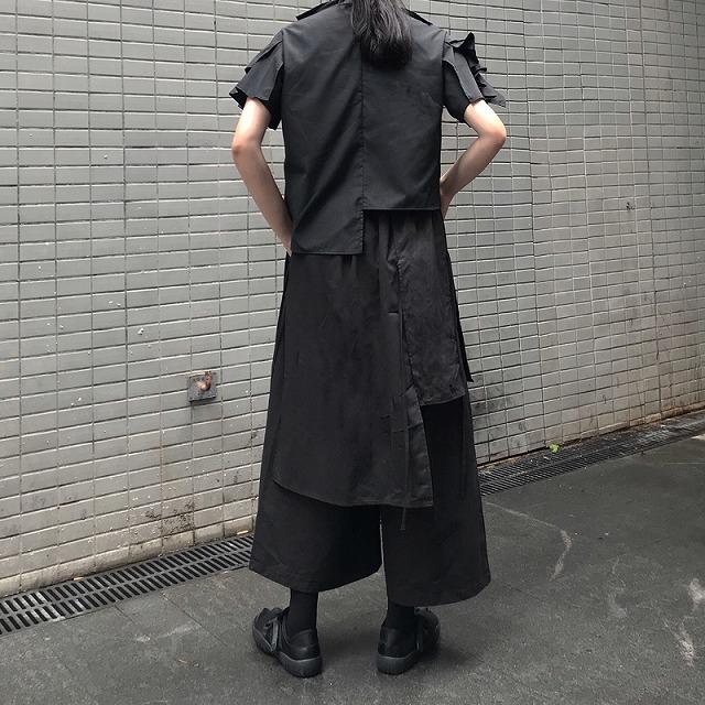 使い勝手の良い イベント 不規則 モード系ファッション 個性的ワイドパンツ オフ会 50代 40代 30代 代 10代 ステージ衣装 コスプレ ワイド バギーパンツ カラー ブラック Www Sustentec Com Br