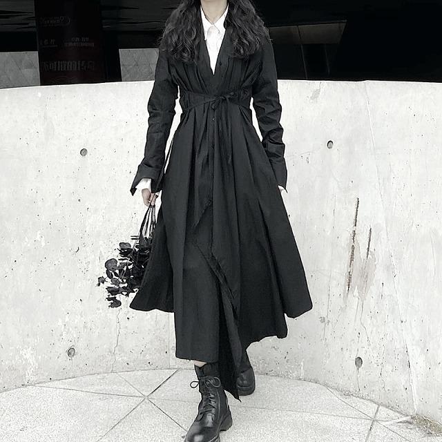 個性的 シャツ ワンピース モード系ファッション 黒 長袖 ロング イベント オフ会 コスプレ ステージ衣装 10代 代 30代 40代 50代 Tk0498 Kilalion キラリオン 通販 Yahoo ショッピング