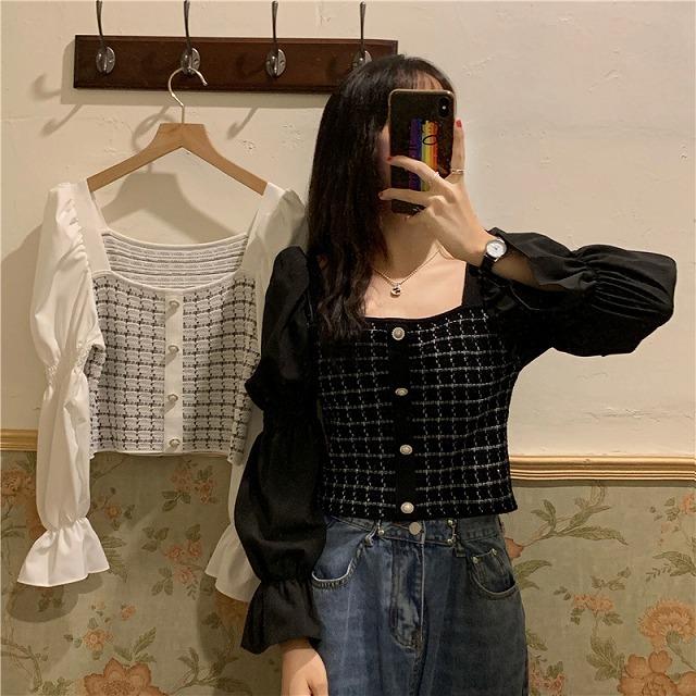 トップス レディース 韓国 長袖 春 秋 スクエアネック 高校生 大学生 通勤服 通学服 お呼ばれ 食事会 デート服 10代 代 30代 40代 50代 Tk0941 Kilalion キラリオン 通販 Yahoo ショッピング