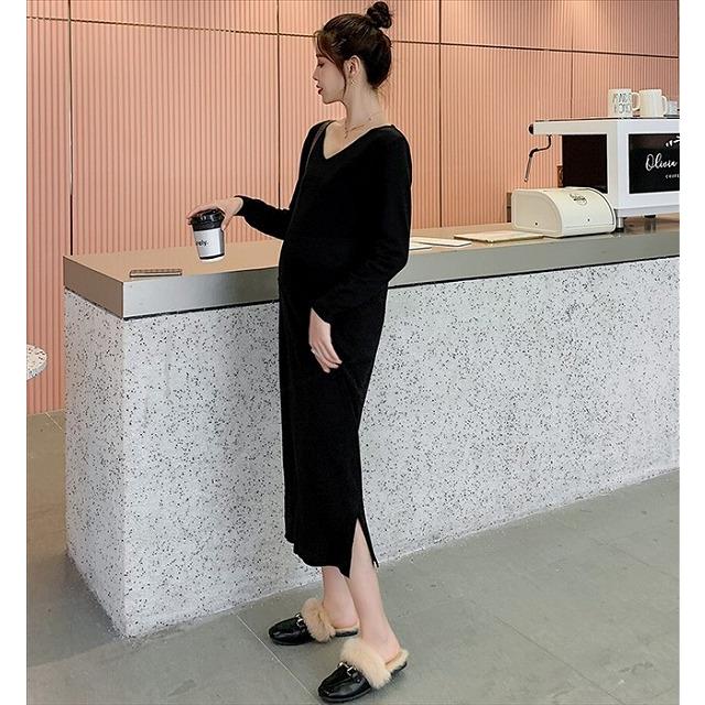 マタニティ服 ワンピース 冬 韓国 ミモレ丈 産前 産後 長袖 暖かい 通勤 Ol お宮参り ママ 妊婦服 授乳服 ゆったり 秋冬 Tk0975 Kilalion キラリオン 通販 Yahoo ショッピング