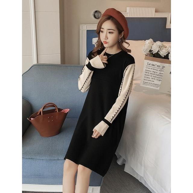 マタニティ服 ワンピース 冬 韓国 ひざ丈 産前 産後 長袖 暖かい 通勤 Ol お宮参り ママ 妊婦服 授乳服 ゆったり 秋冬 Tk0977 Kilalion キラリオン 通販 Yahoo ショッピング