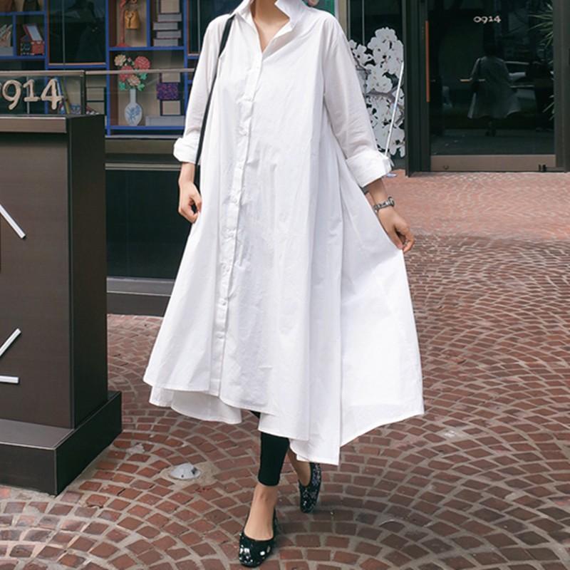 ワンピース レディース シャツワンピース ロング マキシ丈 長袖 無地 通勤服 通学服 デート服 リゾート 10代 代 30代 40代 50代 Tkc Kilalion キラリオン 通販 Yahoo ショッピング