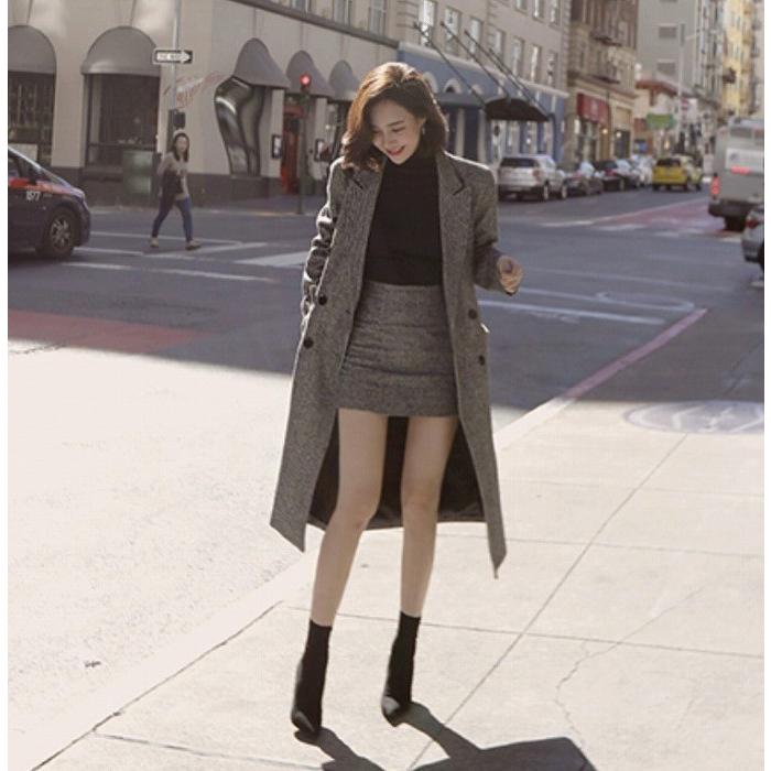 セットアップ レディース コート スカート ミニ丈 秋 冬 無地 通勤服 通学服 お呼ばれ 食事会 デート服 10代 代 30代 40代 50代 Ym Kilalion キラリオン 通販 Yahoo ショッピング