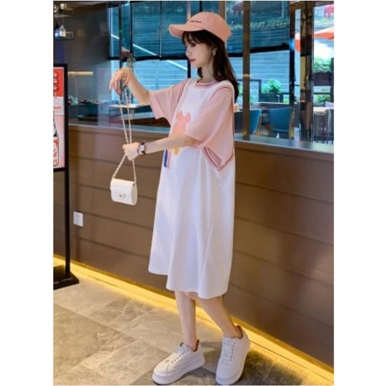 格安 価格でご提供いたします マタニティ ワンピース ルームウェア 部屋着 ママ 女性 半袖 ミドル丈 袖切り替え ラグラン 柄 くま カジュアル ナチュラル 可愛い 楽チン リラックス Materialworldblog Com