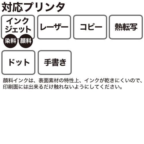 エーワン マルチカード [プリンタ兼用] 両面クリアエッジタイプ 白無地