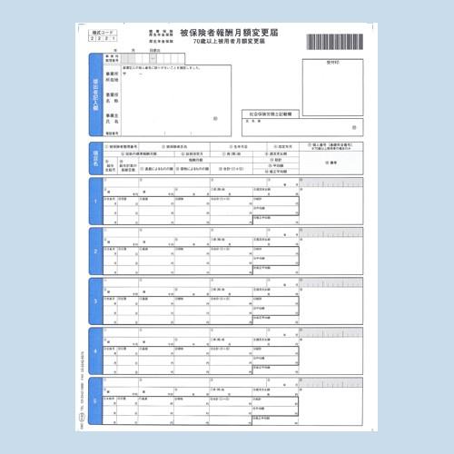 『代引不可』 『只今ポイント10倍』 OBC-5163 単票被保険者月額変更届 A4タテ 『返品不可』