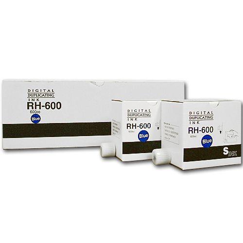 一流の品質『代引不可』 軽印刷機対応インク RH-600青 20本セット『返品不可』『送料無料（一部地域除く）』