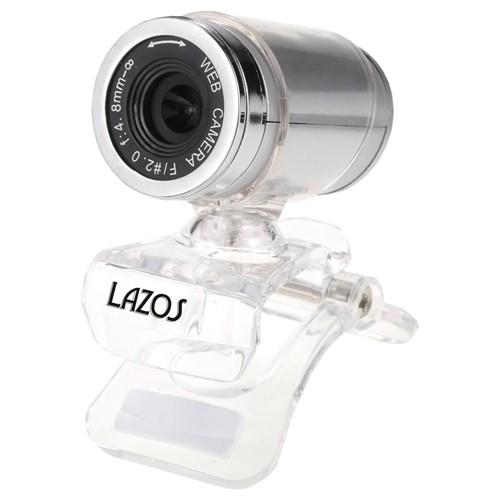 LMT Lazos WEBカメラ マイク内蔵 高画質 720pHD シルバー/クリア L-WC-CS1,980円