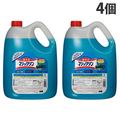 洗剤  ガラスマジックリン マジックリン 花王 ガラスマジックリン 業務用4.5L×4個 ガラス用洗剤
