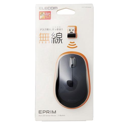 エレコム BlueLEDマウス EPRIM 無線 3ボタン Mサイズ ブラック M-DY12DBBK ワイヤレス 光学式 マウス パソコン PC用品｜kilat｜05