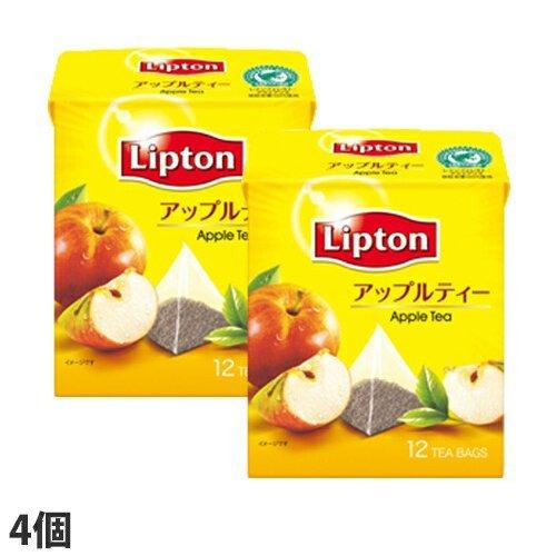 森永乳業 リプトン アップルティー 12P×4個 紅茶 ティーバッグ フレーバーティー フルーツ｜kilat