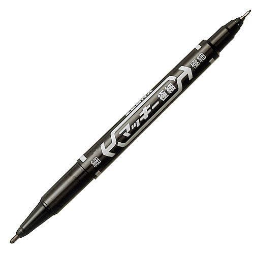 ゼブラ マッキー 極細 0.5mmツイン 黒 10本セット : よろずやマルシェ
