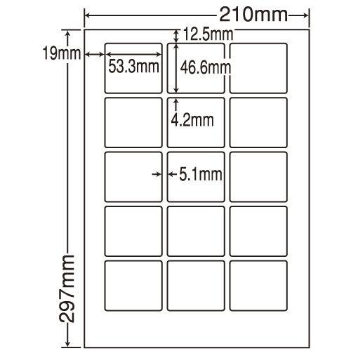 『代引不可』東洋印刷 ラベルシール nana 汎用タイプ A4 500シート LDW15MB ラベル ナナ ナナラベル 『返品不可』『日時指定不可』