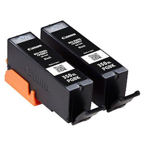 CANON BCI-350XLPGBK2P ブラックインク（大容量） 2本パック 純正品