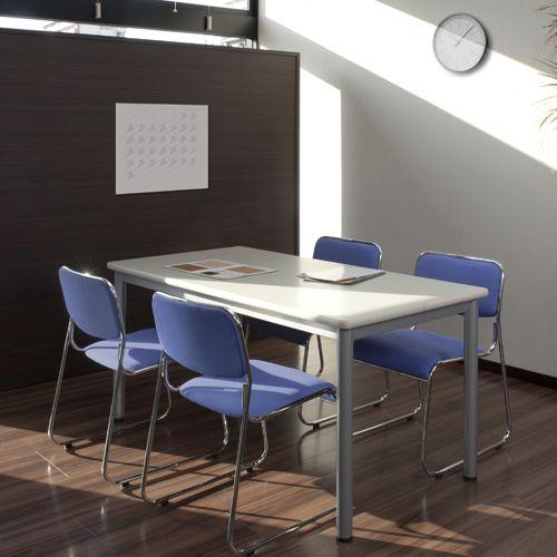 『代引不可』タック ミーティングテーブル120 ホワイト TL1275-NW 『返品不可』 『送料無料（一部地域除く）』_1
