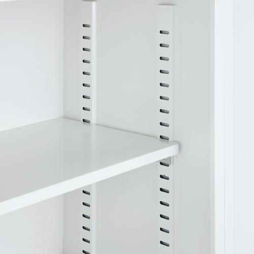 『代引不可』 スチール書庫 引戸書庫 A4対応 ホワイト H1110mm ALZ-S34 『返品不可』『送料無料（一部地域除く）』_1