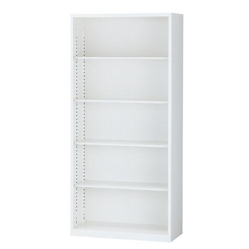 『代引不可』 スチール書庫 オープン書庫 A4対応 ホワイト H1860mm ALZ-K36 『返品不可』『送料無料（一部地域除く）』