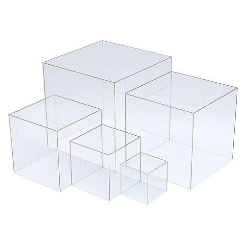 特注アクリルボックス　5面体550x550x450 アクリルボックス 5面体 30cm角