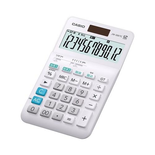 カシオ計算機 W税率対応 電卓 12桁 JW-200TC
