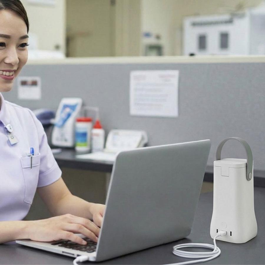『代引不可』ポータブル電源 ポポフミニ5台セット STPP-64A-W-5 シーテック 64Wh×5 USB-C65W チャージステーション付の画像
