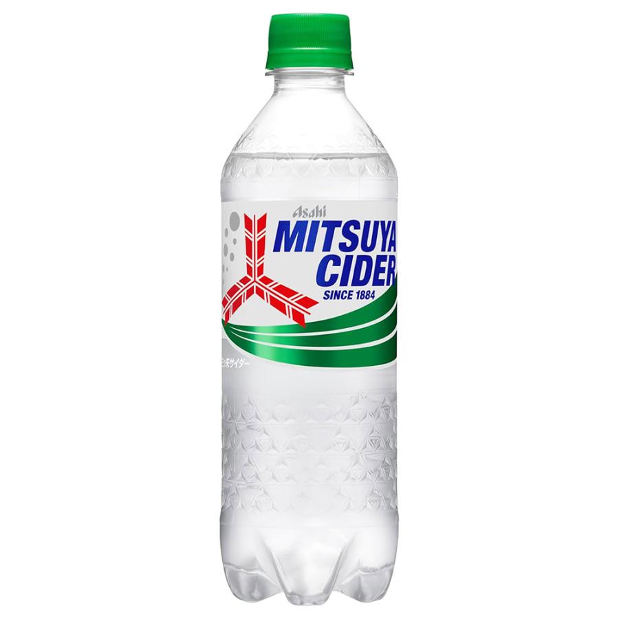 アサヒ 三ツ矢サイダー 500ml 24本 ペットボトル ジュース 炭酸