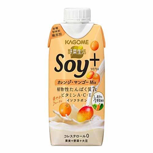 賞味期限 21 08 21 カゴメ 野菜生活 Soy オレンジ マンゴーmix 330ml 24本 飲料 ミックス フルーツジュース 野菜ジュース ミックスジュース 紙パック よろずやマルシェ Paypayモール店 通販 Paypayモール