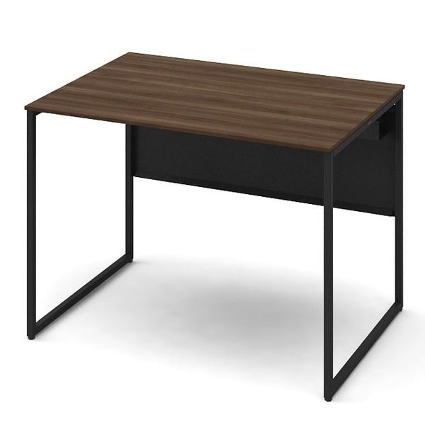 『代引不可』オカムラ 平机 ソリスト スタンダードタイプ ブラック脚 W1000×D700×H720mm プライズウッドダーク 3K20LF MDY9『送料無料（一部地域除く）』