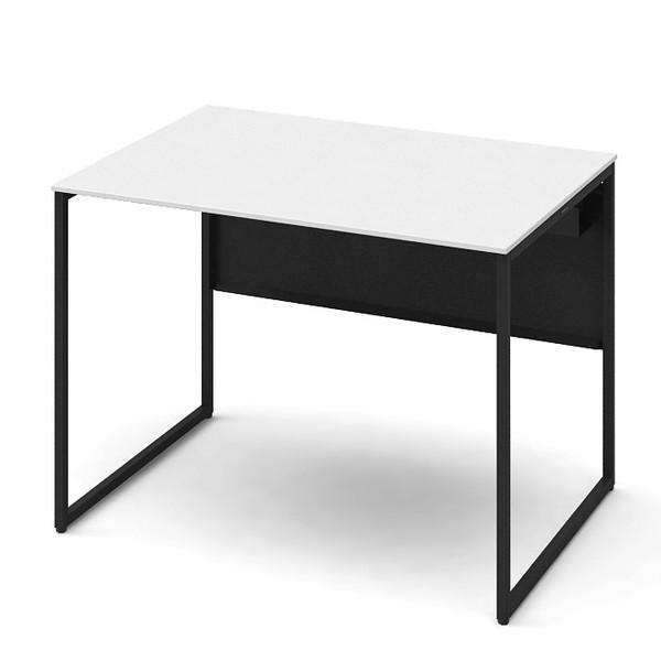 『代引不可』オカムラ 平机 ソリスト スタンダードタイプ ブラック脚 W1000×D700×H720mm ホワイト(塗装天板) 3K2ALF MHM2『送料無料（一部地域除く）』