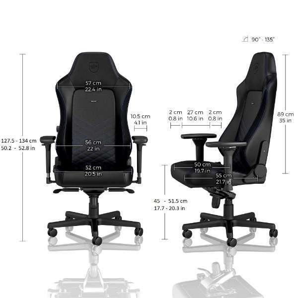 noblechairs HERO 『代引不可』noblechairs ゲーミングチェア ブルー