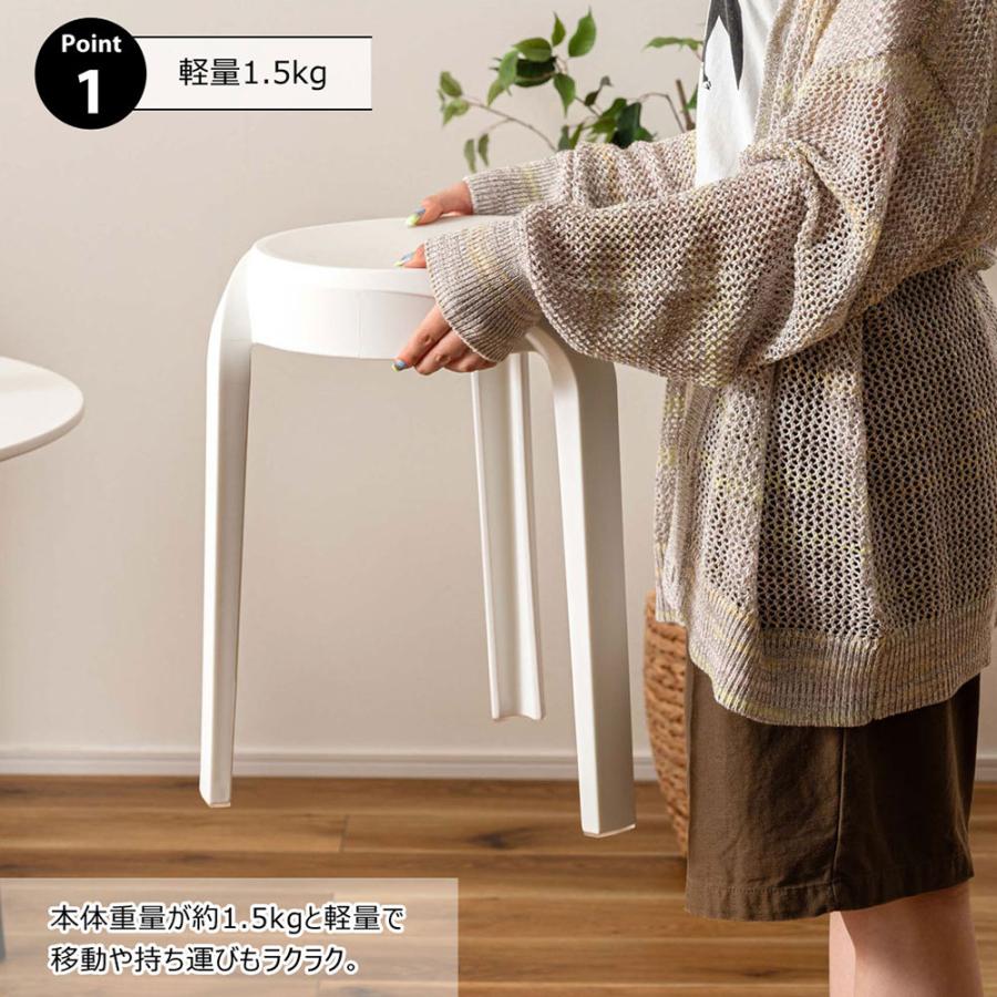 東谷 『代引不可』スツール PC-860GY グレー 6脚セット スタッキング
