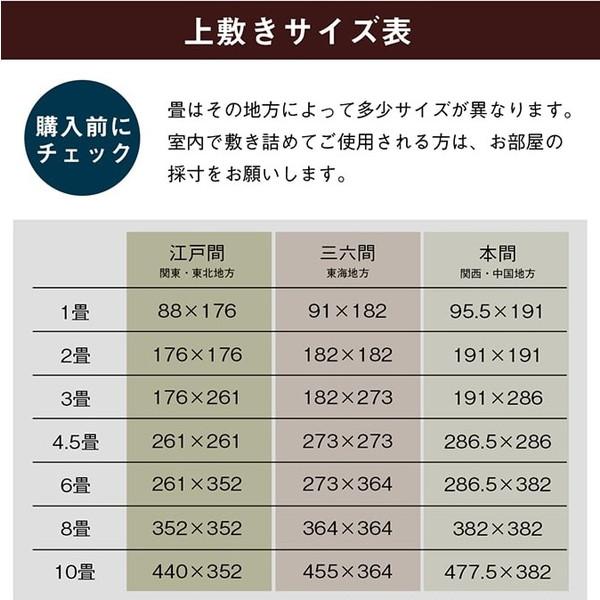 『代引不可』イケヒコ ほほえみ い草上敷き 双目織 純国産 江戸間4.5畳(約261×261cm) HSHHE01ed『送料無料（一部地域除く）』_4