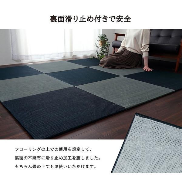 鮮やかなカラーの-日本製 ラグマット ILLMIE 100x100cm 円形 ラグ