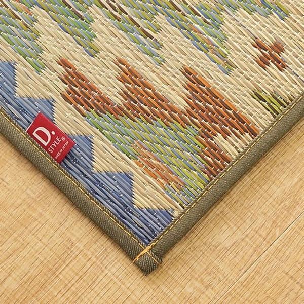 『代引不可』イケヒコ 純国産 い草カーペット SFルークス 約95×150cm カーキ [ 国産 い草 ラグ マット カーペット ]_1