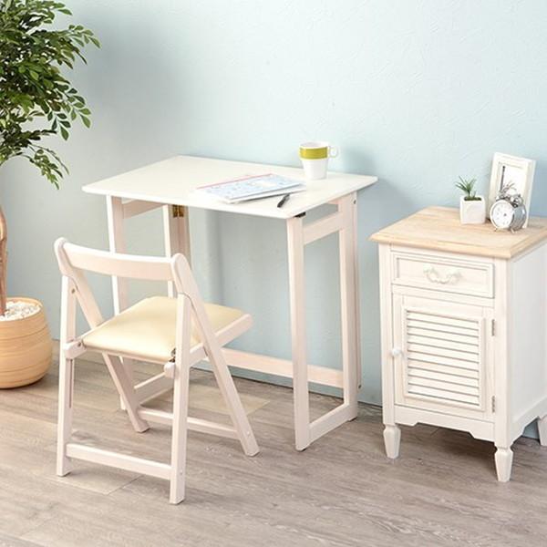 アウトレット 折りたたみデスク＆チェアー 学習机 2点セ 楽天