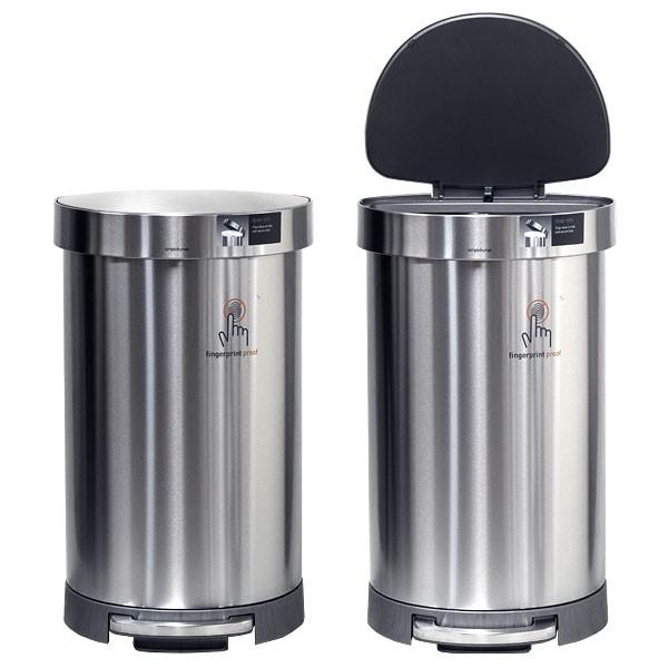 並行輸入品』シンプルヒューマン CW2030 セミラウンドステップカン 45L