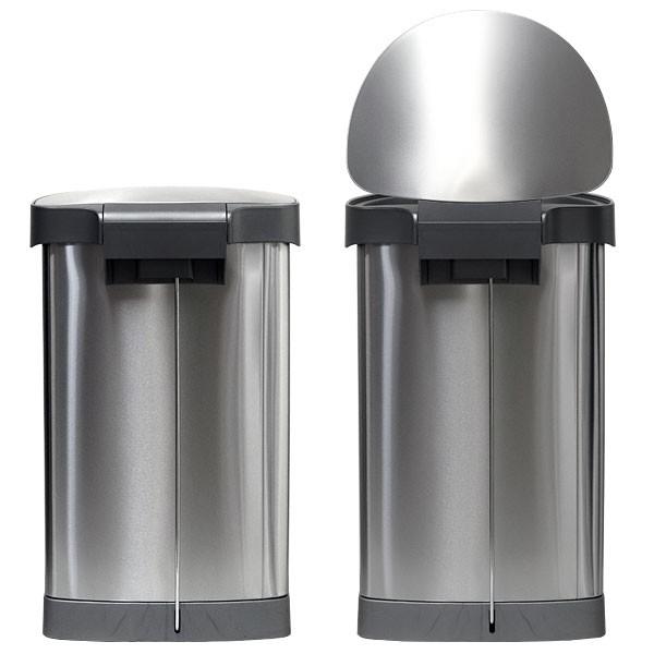 並行輸入品』シンプルヒューマン CW2030 セミラウンドステップカン 45L