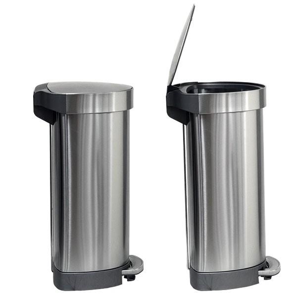 並行輸入品』シンプルヒューマン CW2030 セミラウンドステップカン 45L