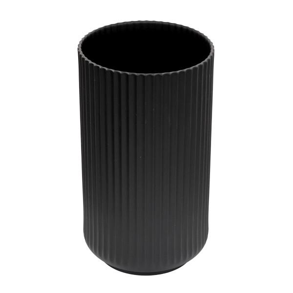 『並行輸入品』『売りつくし』花瓶 陶器 おしゃれ 北欧 31cm Lサイズ ブラック デンマーク インテリア リュンビュー ポーセリン Lyngby_2
