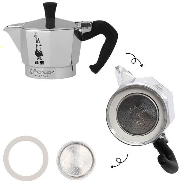 Bialetti ビアレッティ エスプレッソマシン モカ エキスプレス 3カップ用 モカエキスプレス エスプレッソ コーヒー 直火式|kilat|05