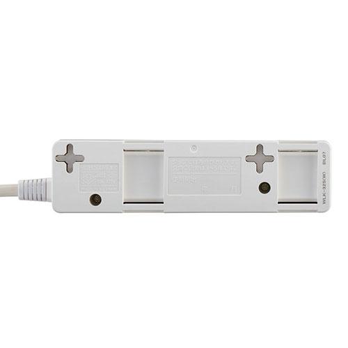 ELPA（エルパ） 電源タップ 耐雷スイッチ付タップ AC3個口 2m ホワイト