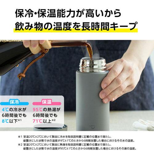 象印マホービン 水筒 ステンレスマグ TUFF シームレスせん 480ml ミディアムグレー SM-ZB48-HM ステンレスボトル 象印 0.48L｜kilat｜07