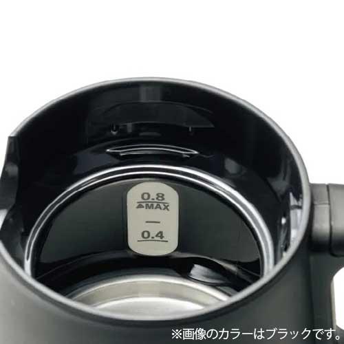 STAN. 電気ケトル 象印 スタン 0.8L 800ml ブラック CK-PA08-BA