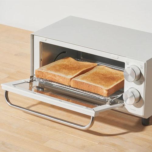 ツインバード オーブントースター 2枚焼き ブラック TS-D038B トースター 2枚 パン焼き 温度調節 コンパクト シンプル｜kilat｜04