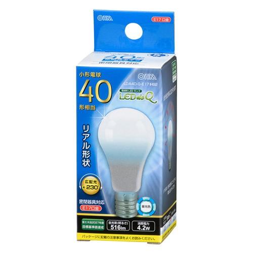 『売切れ御免』オーム電機 LED電球 ミニクリプトン形 E17 40W 昼光色 LDA4D-G-E17 IH92｜kilat｜02