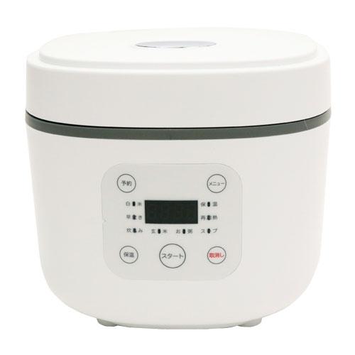 【安心の6ヶ月保証】ヒロ・コーポレーション マイコン炊飯ジャー HK-CRCO3WH 2025年製 炊飯器 コンパクトライスクッカー 3合炊き ホワイト HK-CRC03WH 炊飯