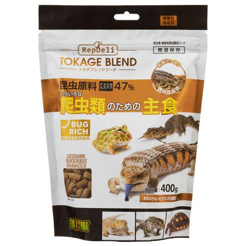 GEX（ジェックス） RepDeli トカゲブレンドフード 400g×6個 爬虫類